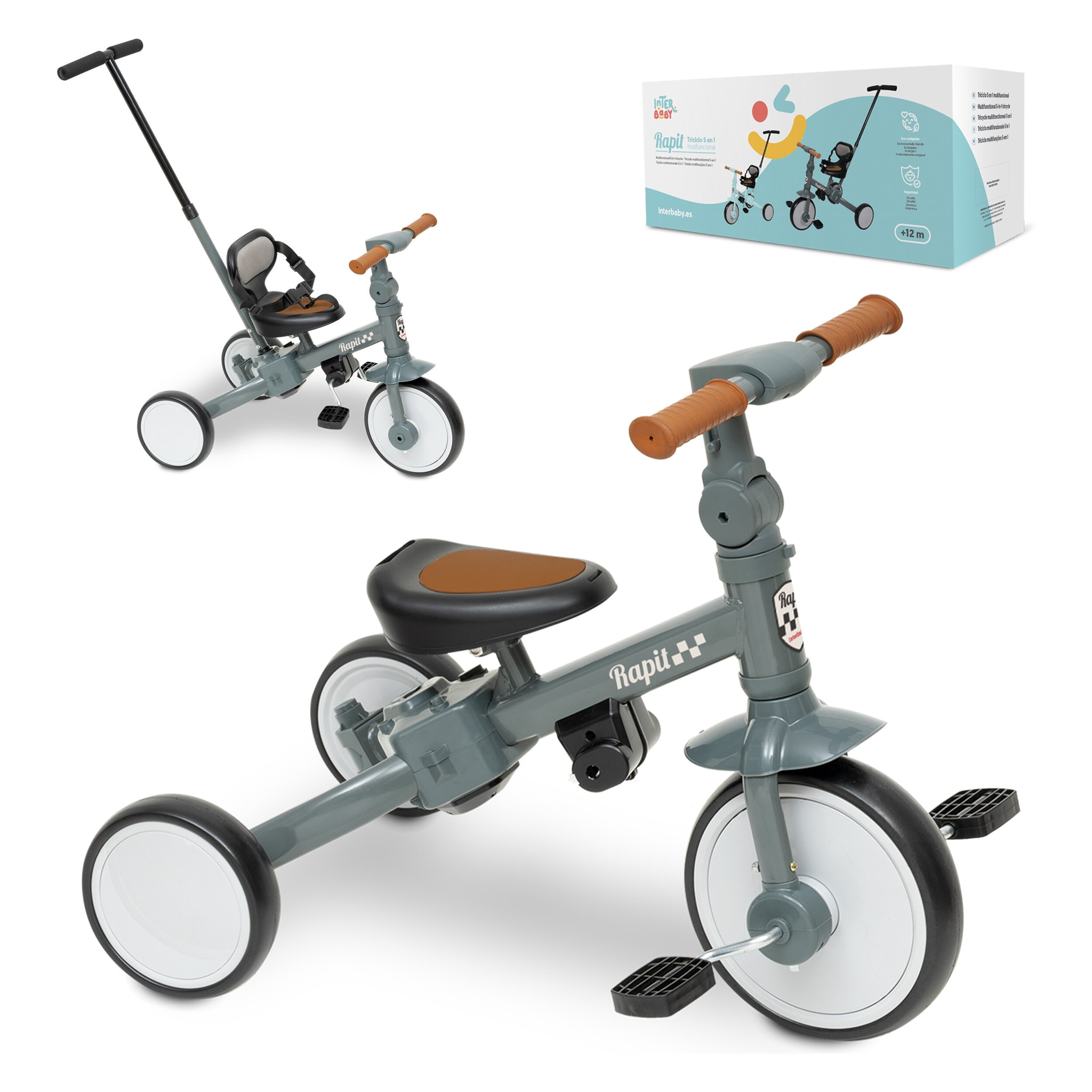 Triciclo Evolutivo Multifuncional para Bebés
