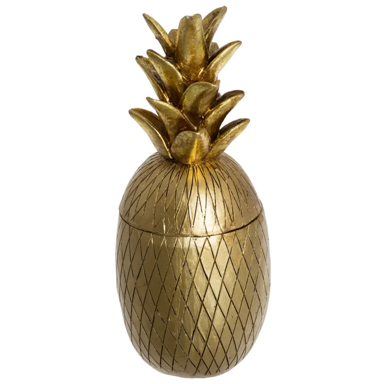 Boîte ananas "Living" - doré - D9 - 5 cm