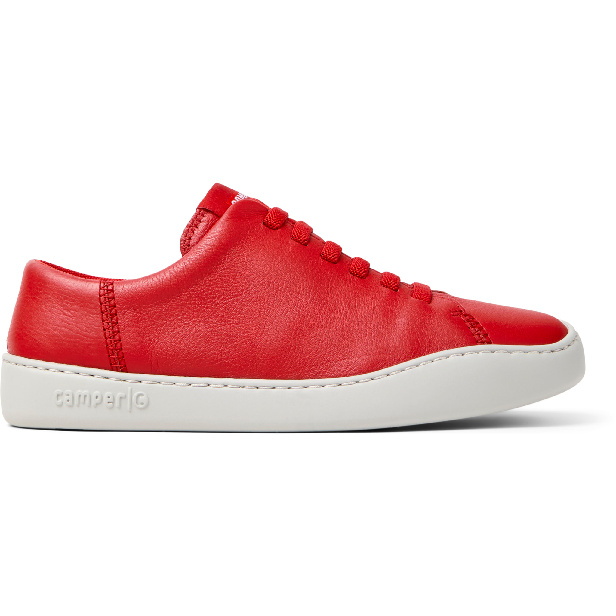 Zapatillas - CAMPER Peu Touring - Rojo - Cuero liso