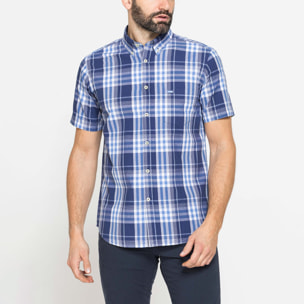 CAMICIA A MANICA CORTA IN COTONE CON FANTASIA