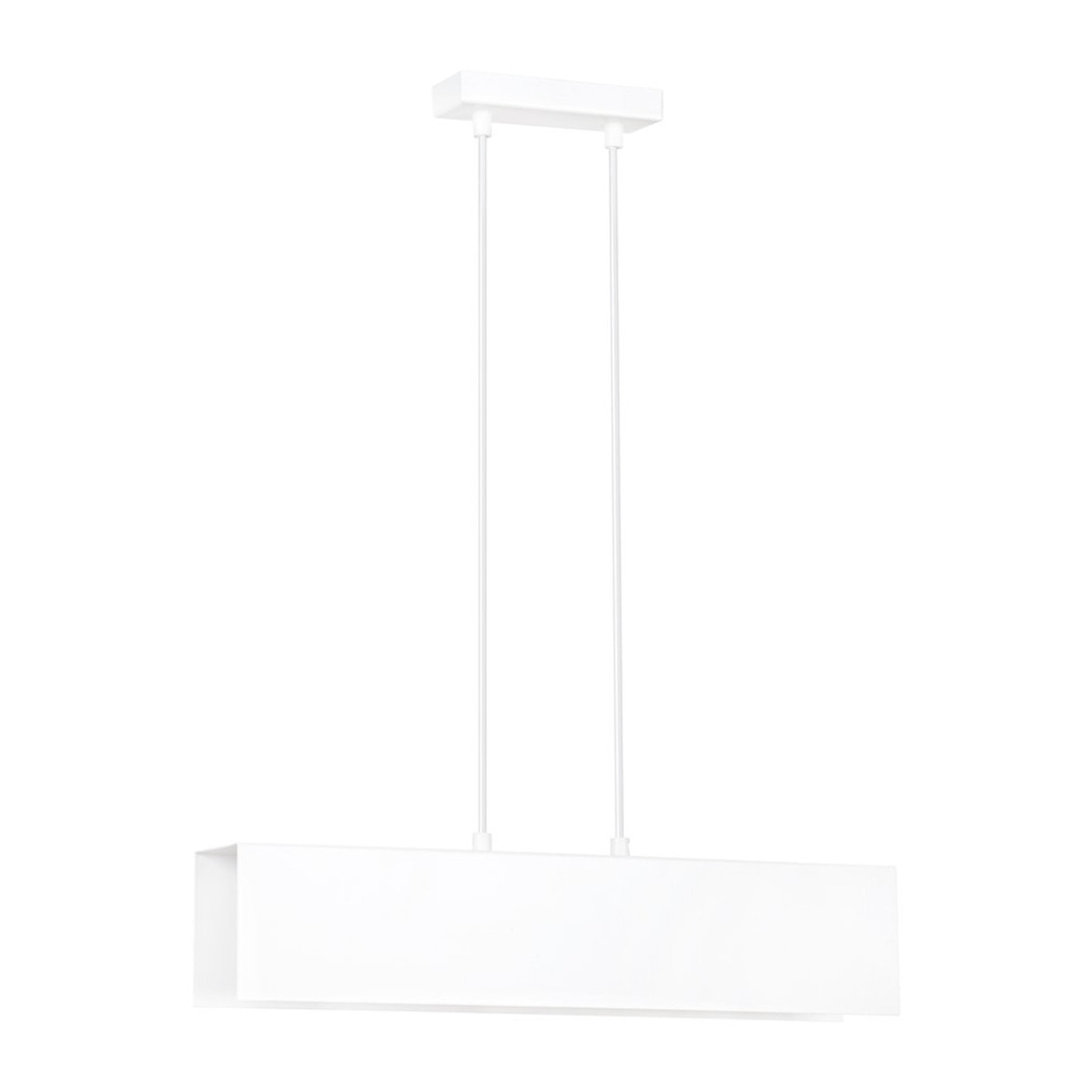 Lampada a sospensione GENTOR in acciaio bianco opaco