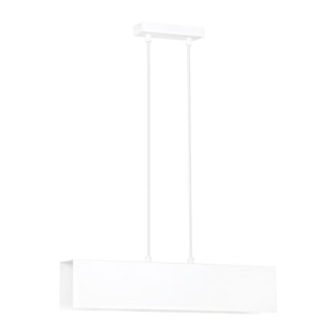 Lampada a sospensione GENTOR in acciaio bianco opaco