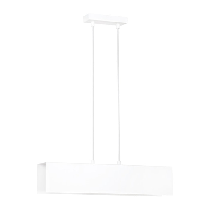 Lampada a sospensione GENTOR in acciaio bianco opaco
