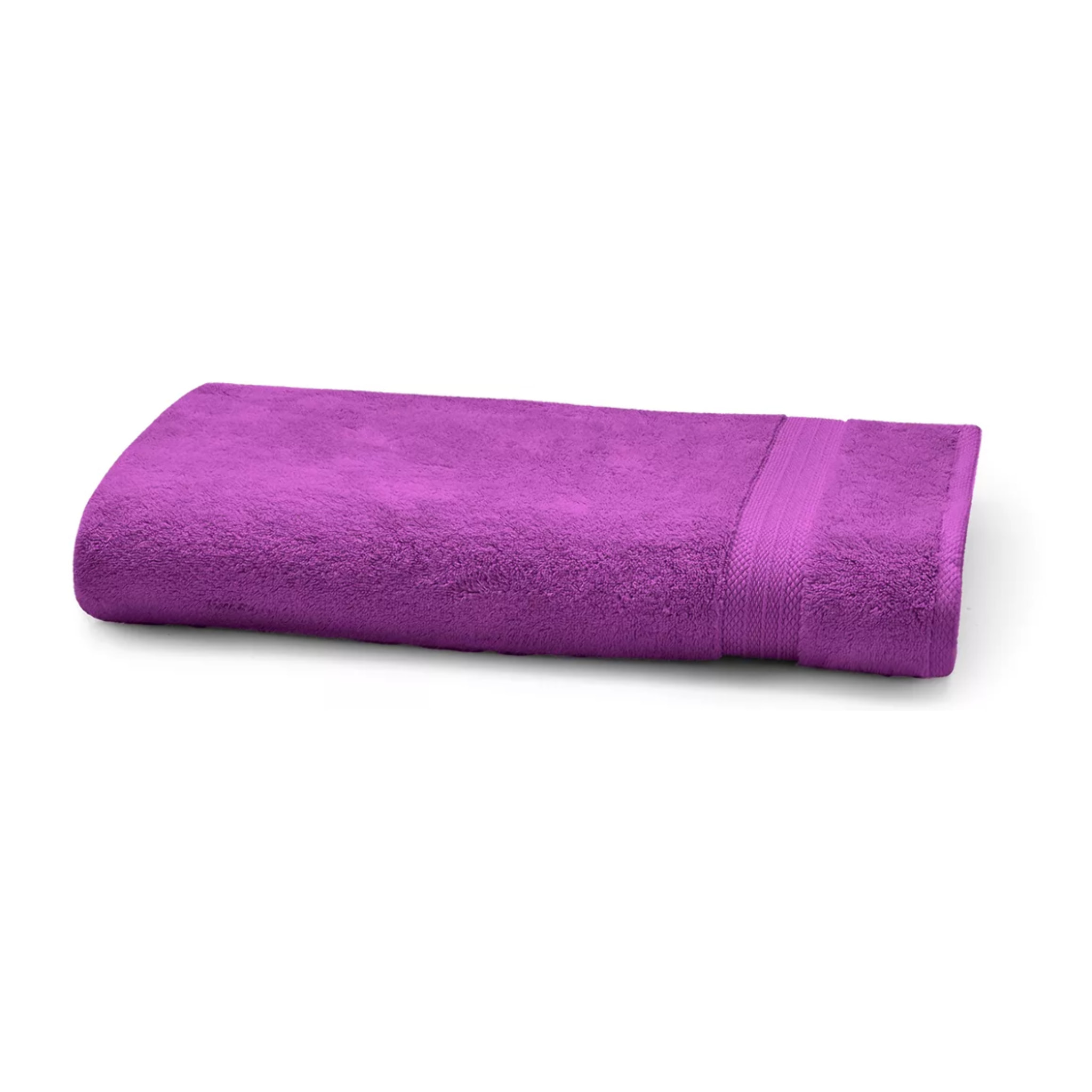 Serviette eponge pur coton 550 g/m² uni violet Elea raisin-