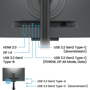 Ecran BENQ RD320UA 32" IPS DUHD HDR USB-C 90W