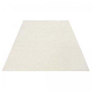 Grand tapis intérieur extérieur en relief ton sur ton TIHE