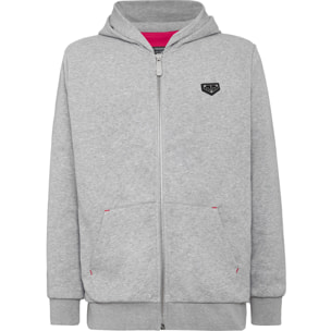 PHILIPP PLEIN Hooded Sweatjacket ICONIC PLEIN