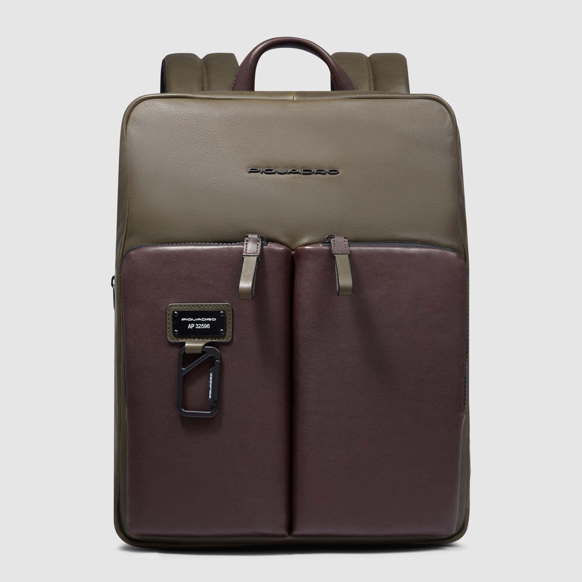 Piquadro Zaino uomo sottile porta pc 14", espandibile