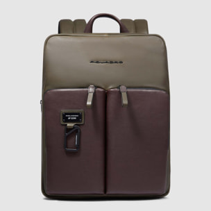 Piquadro Zaino uomo sottile porta pc 14", espandibile