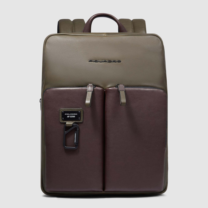 Piquadro Zaino uomo sottile porta pc 14", espandibile