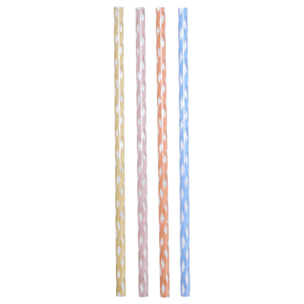 0,89L - QUENCHER® H2.O FLOWSTATE™ TUMBLER STRAWS - Resort Twist Multi Pack