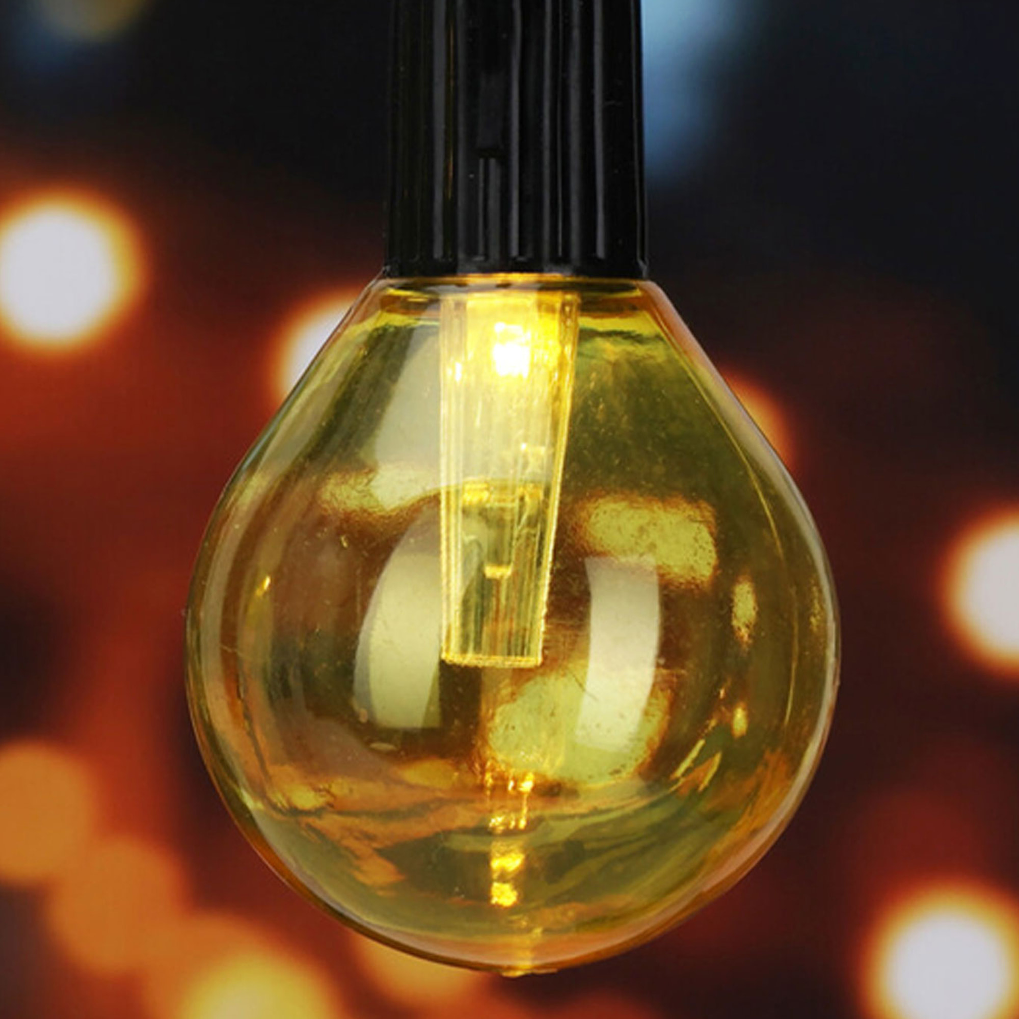 Set de luces led multicolores de panel solar y batería recargable incluida