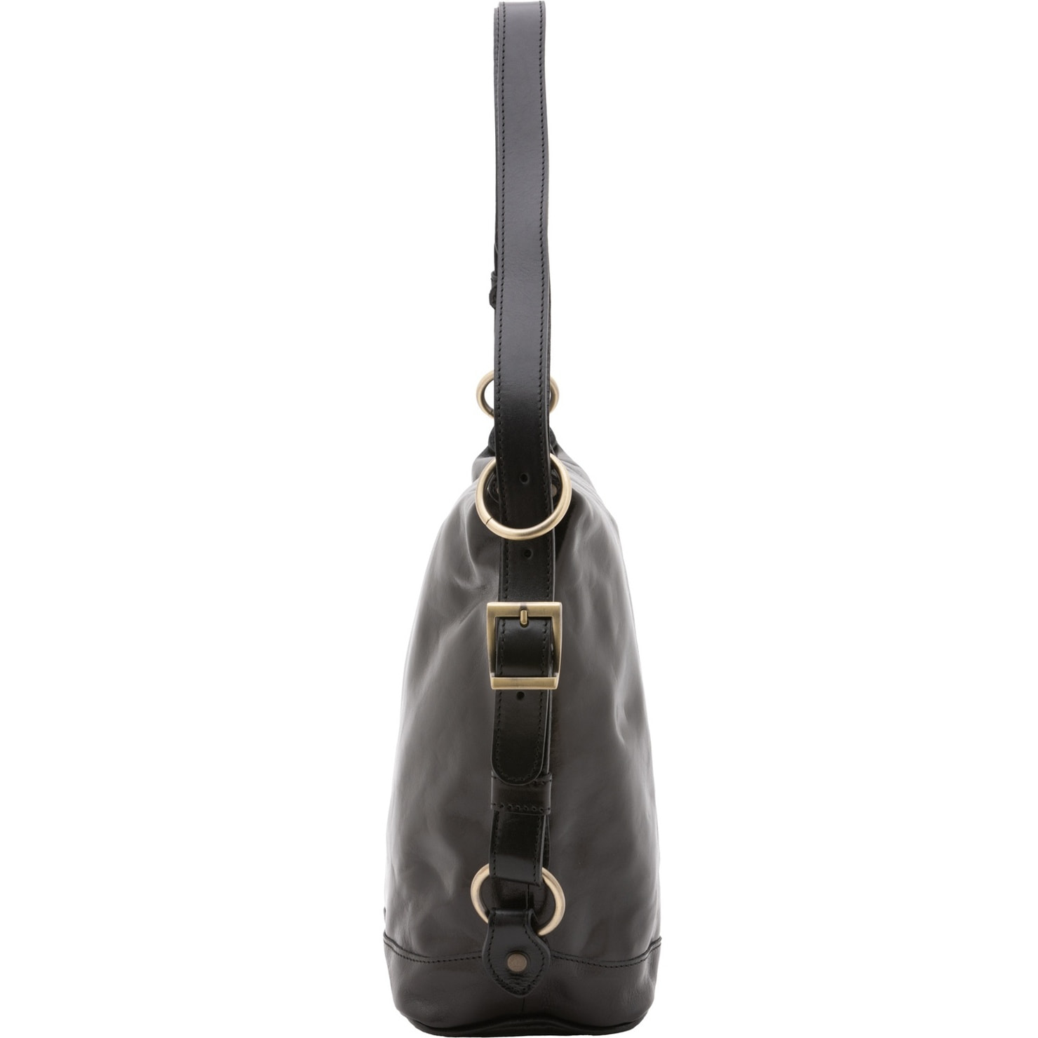Borsa a secchiello da donna - Modello False - Vera pelle - 34.0 x 33.0 x 15.0 cm