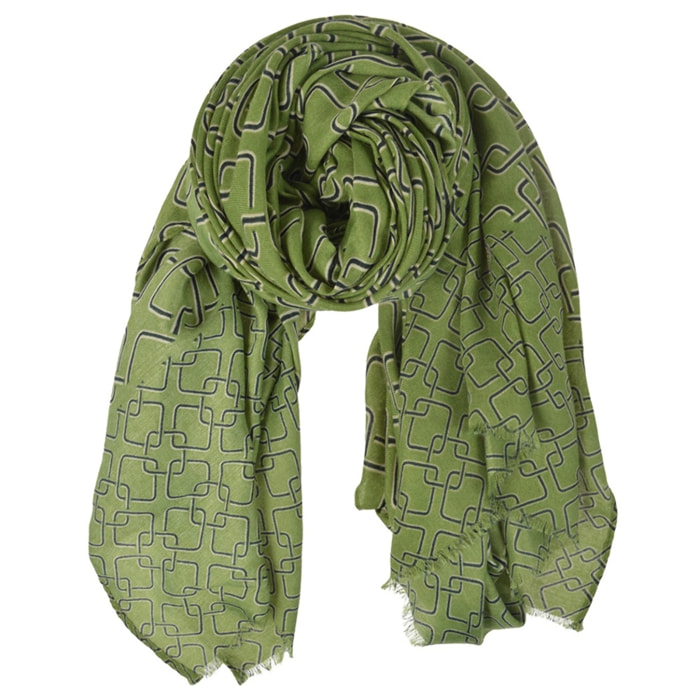 PASHMINA FANTASIA VERDE CON SCATOLA REGALO ROMEO GIGLI MILANO