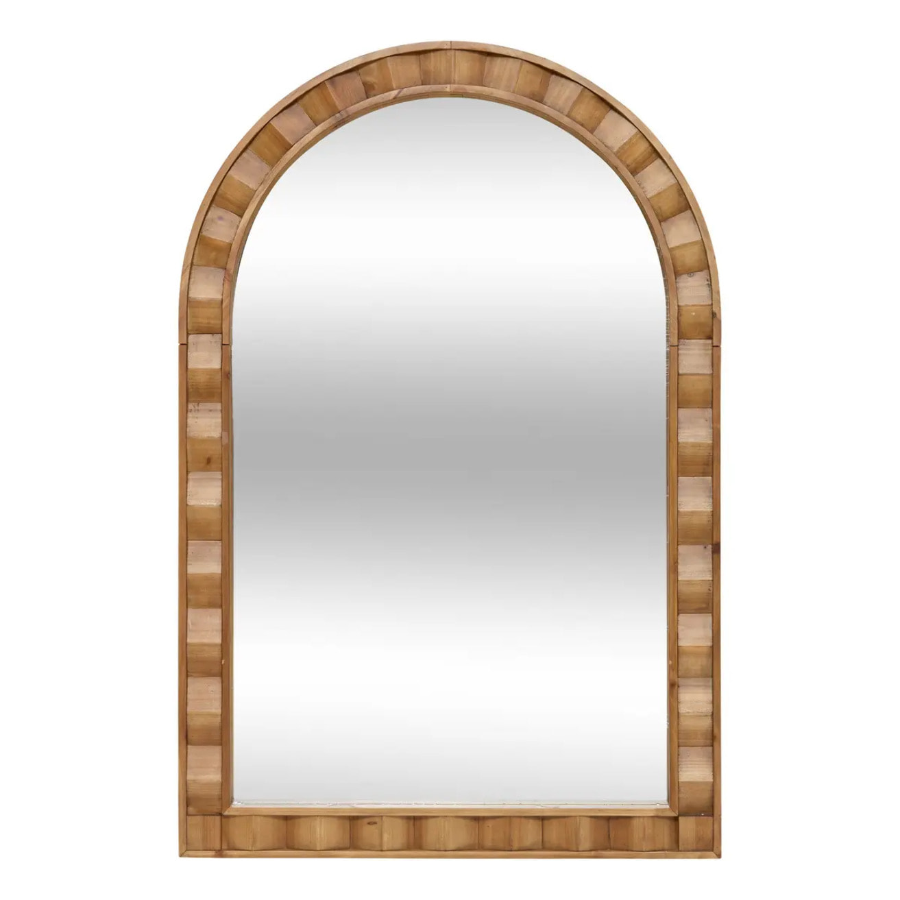 Miroir Lucas arche 71x106cm brun