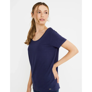 Camiseta Manga Corta Azul Marino - Kanae