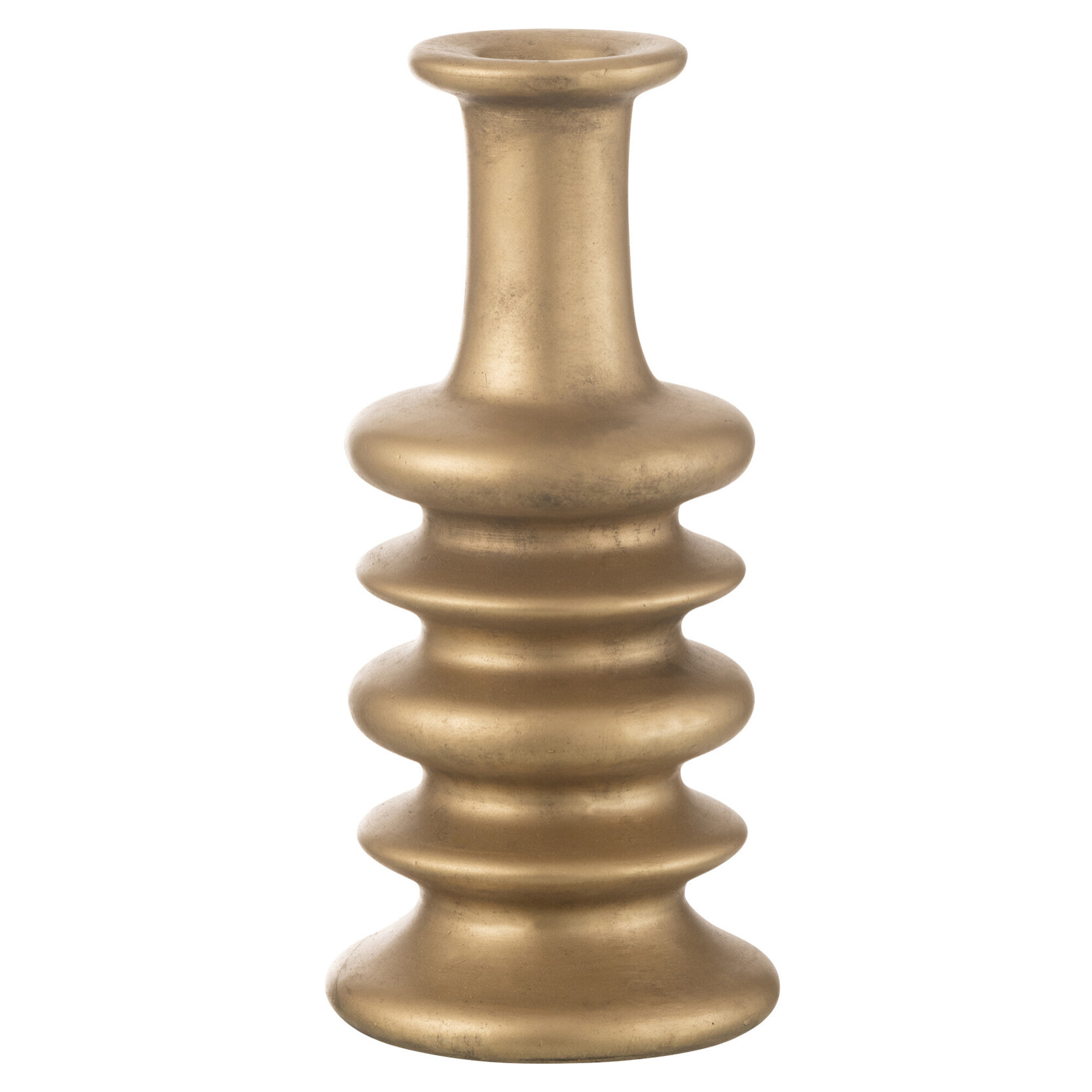 J-Line vase Nebu Wijd - céramique - or - 38 cm de hauteur