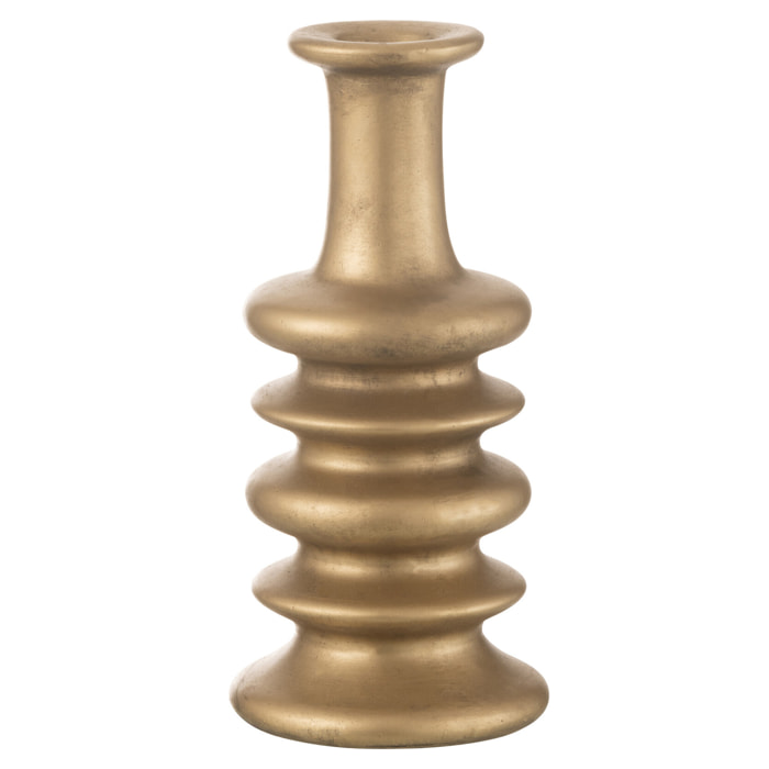 J-Line vase Nebu Wijd - céramique - or - 38 cm de hauteur