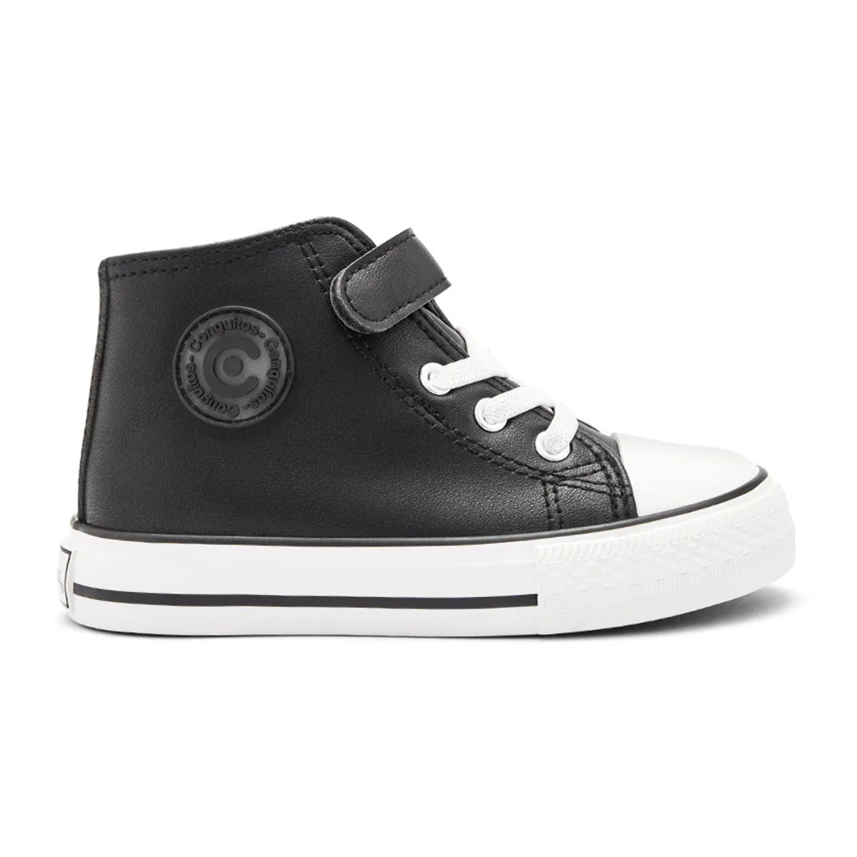 Zapatillas Altas de Niños Básicas en Negro