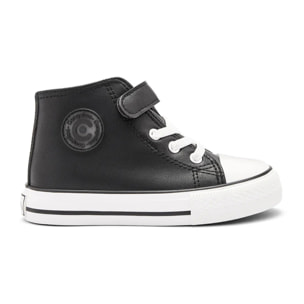Zapatillas Altas de Niños Básicas en Negro