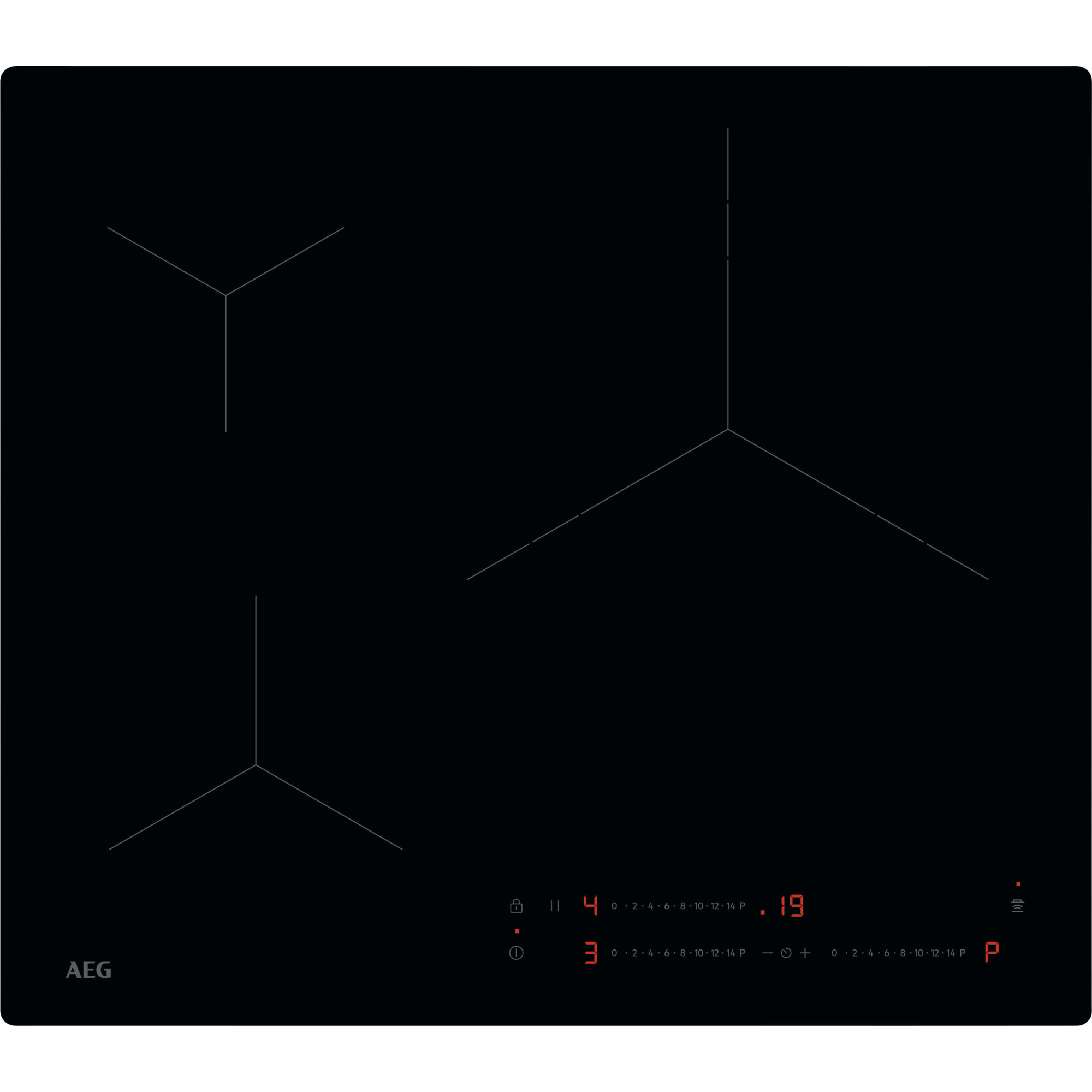 AEG Placa de inducción Serie 5000 Induction de 60 cm TO63IV00IB