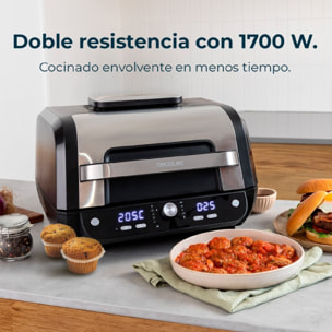 Freidora de Aire sin Aceite de 8 L Cecofry FireDome 8000 Pro. 1700 W, Doble Resi