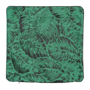 Housse de coussin esprit jungle tropicale - Vert