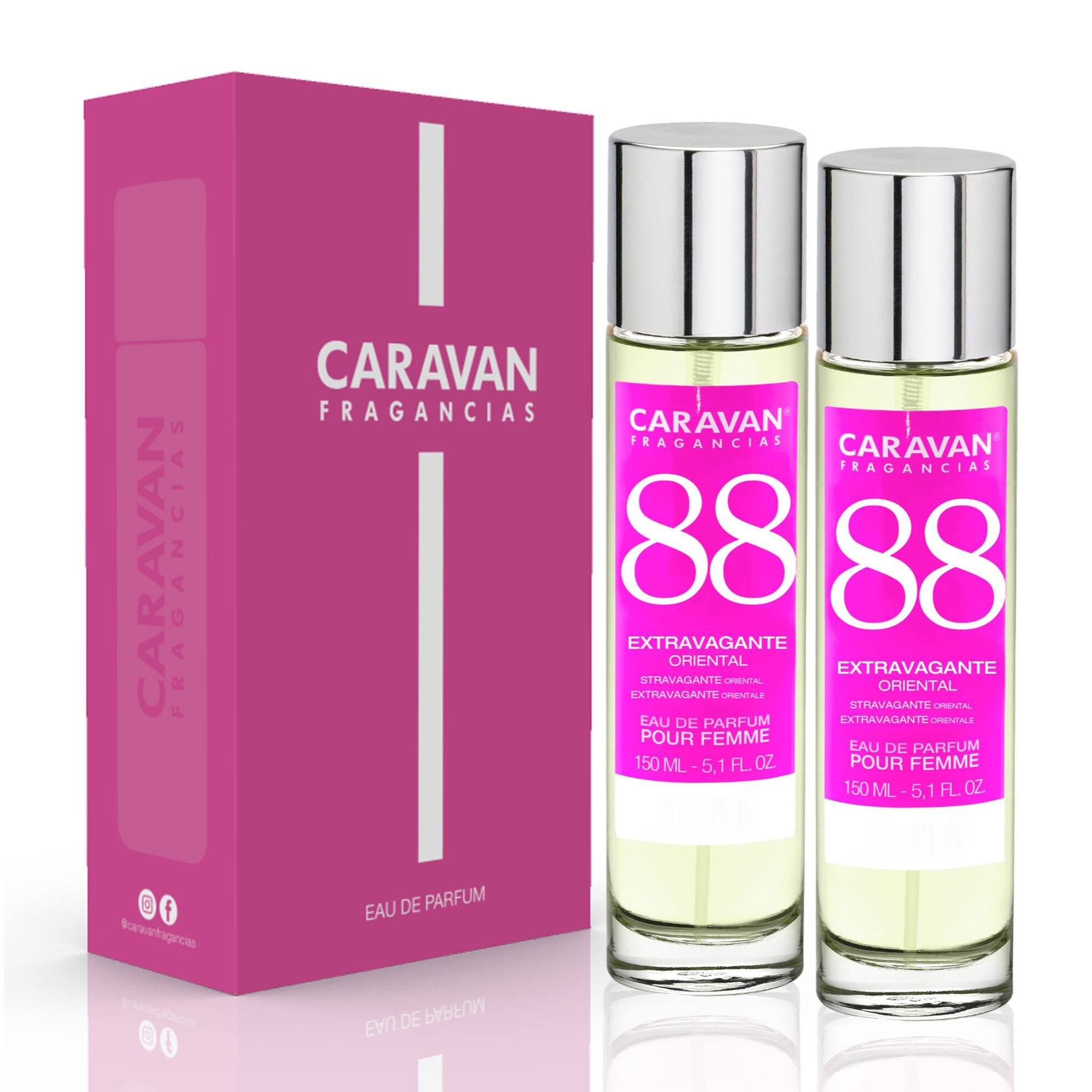 Caravan fragancias - caja de regalo con 2 perfumes nº88 de 150 ml, para mujer