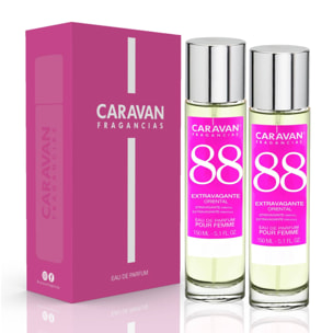 Caravan fragancias - caja de regalo con 2 perfumes nº88 de 150 ml, para mujer