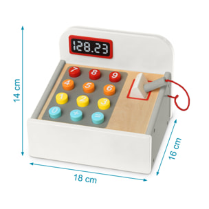 JUGUETE CAJA REGISTRADORA EN MADERA