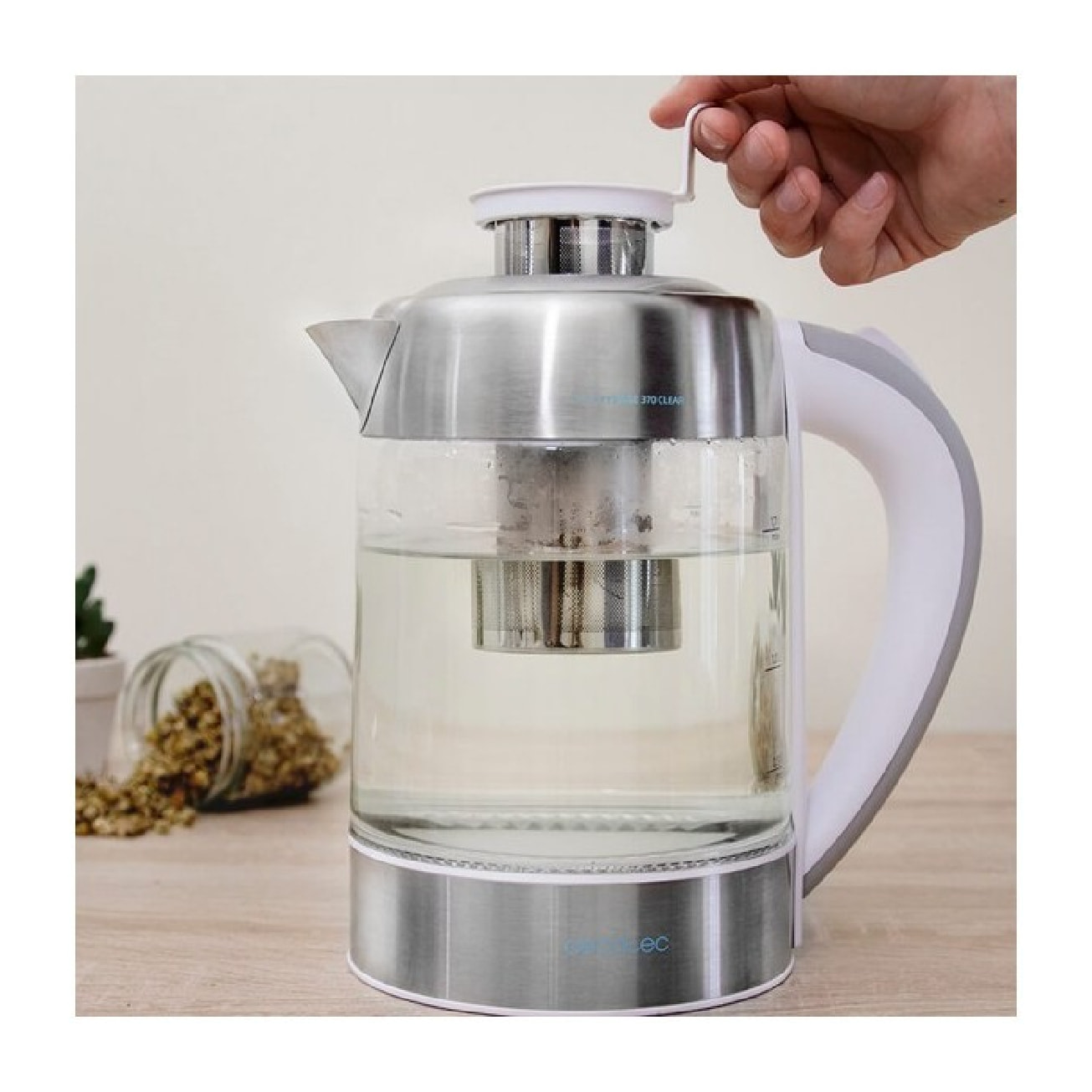 Cecotec Bouilloire ThermoSense 370 Clear