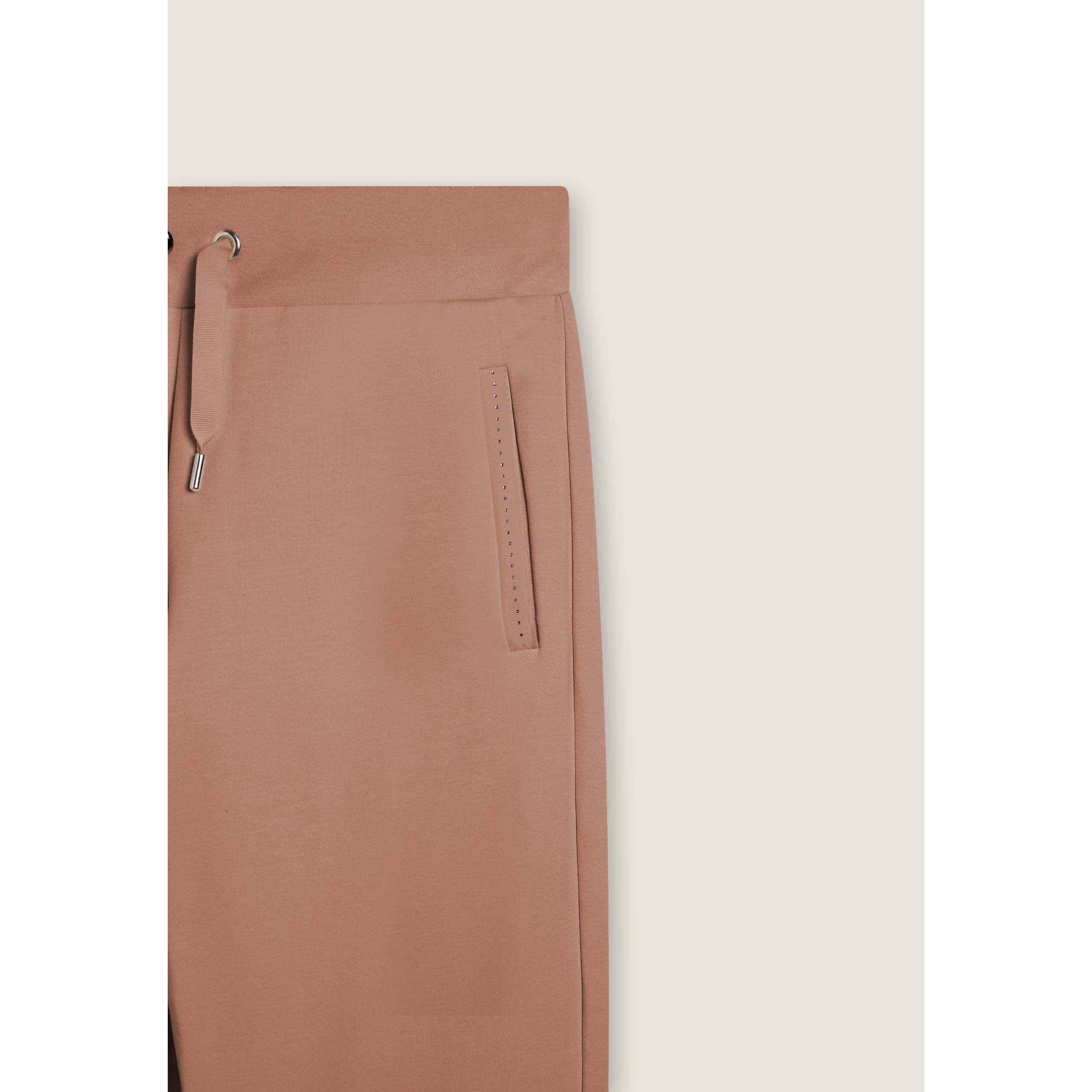 Pantaloni sportivi con gamba dritta e dettagli luminosi