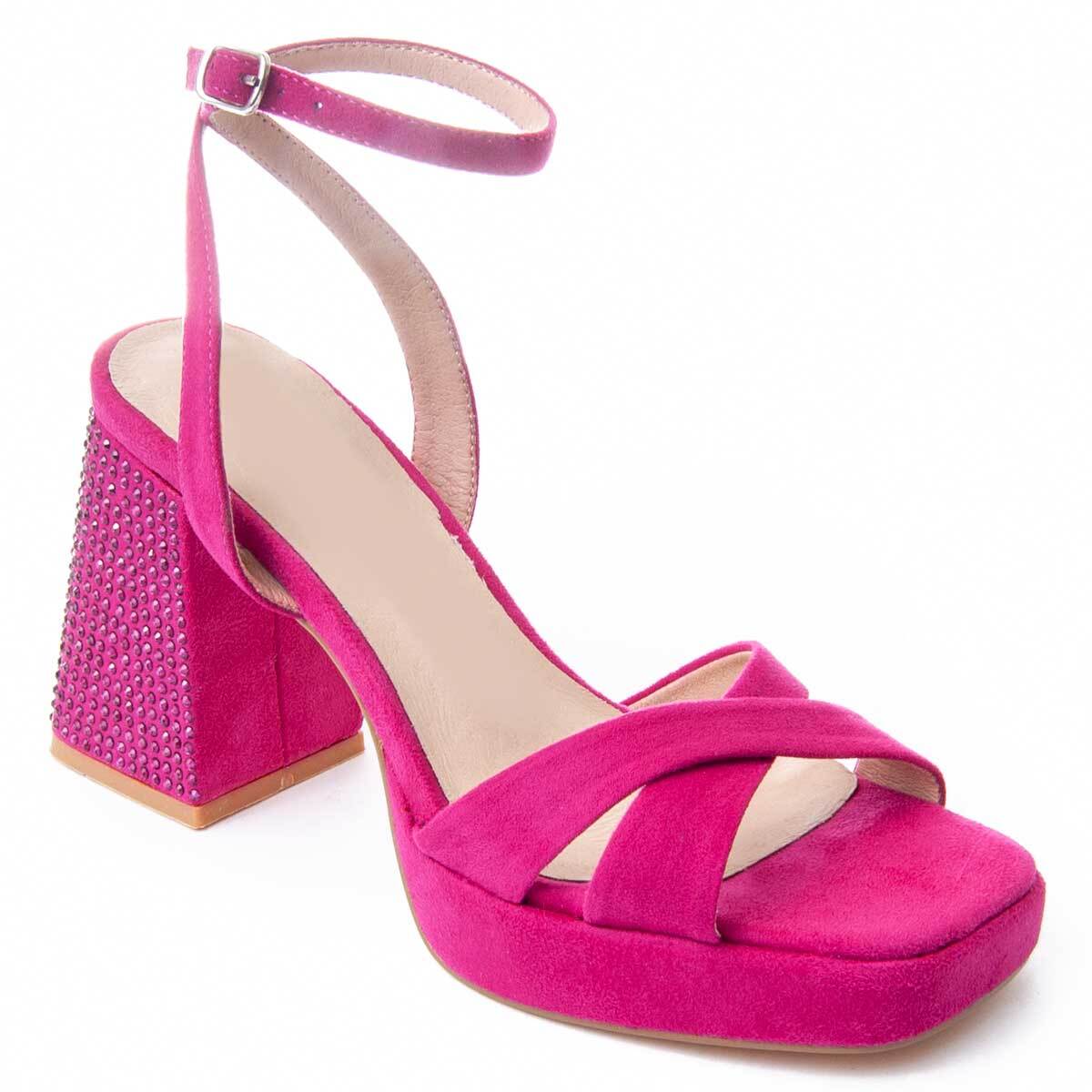 Sandalias De Tacón - Rosa - Altura: 10 cm