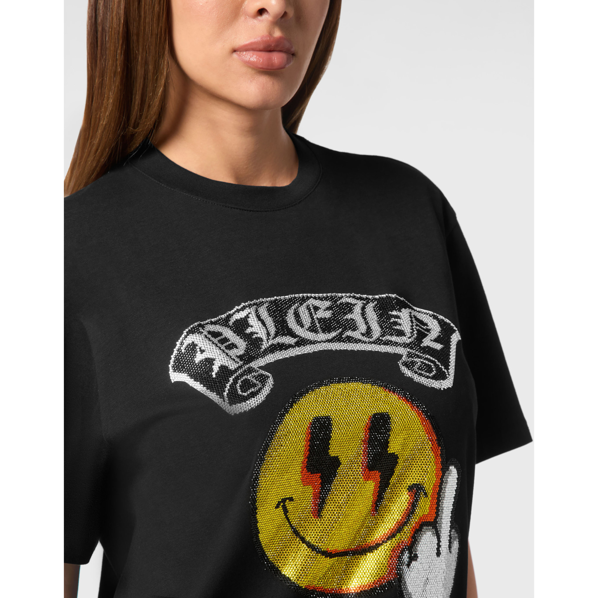 PHILIPP PLEIN T-shirt vestibilità uomo SMILE