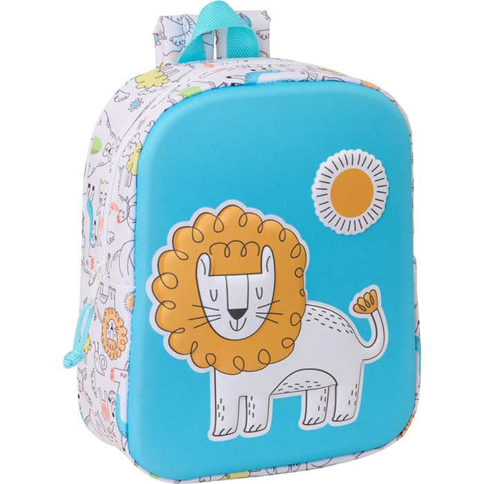 Mochila guarderia 3d safta lion 3d