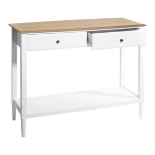 Console "Solen" bois blanc L110cm