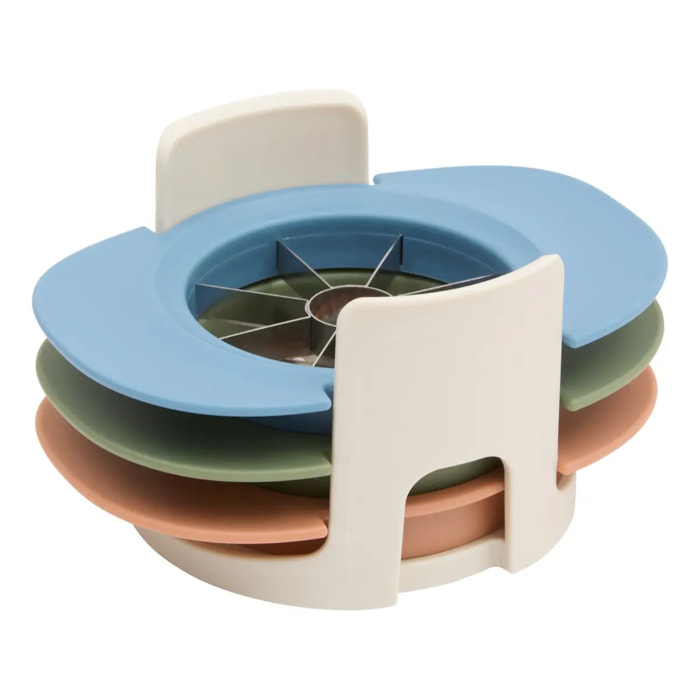 Lot de 3 lames coupe-fruits Colors multicolore