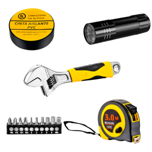 Set di utensili domestici con valigetta di trasporto e 88 pezzi.