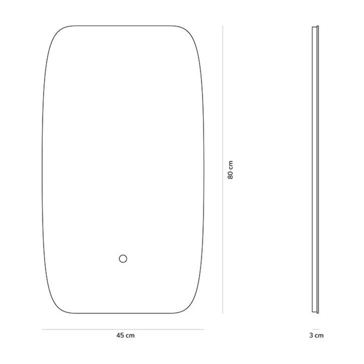 Miroir de salle de bain Ovale led Alday