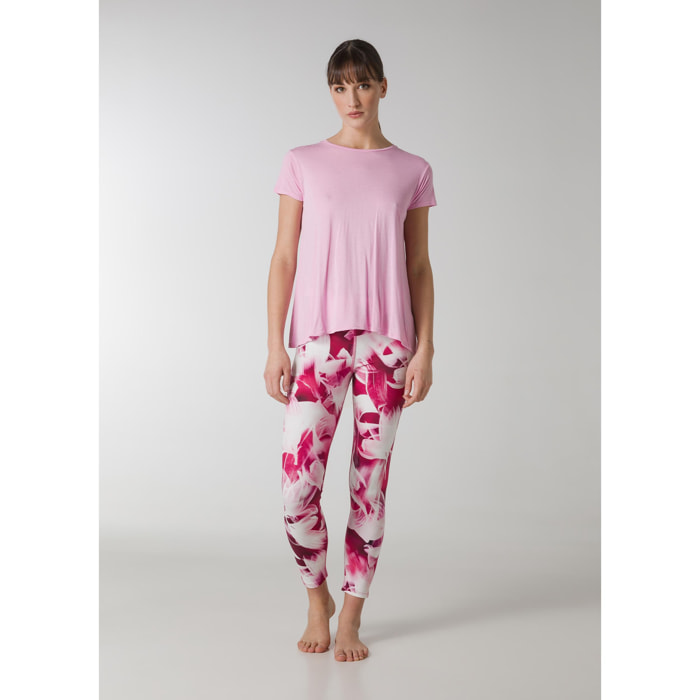 DEHA - T-shirt FLOWY YOGA T-SHIRT in Viscosa per donna