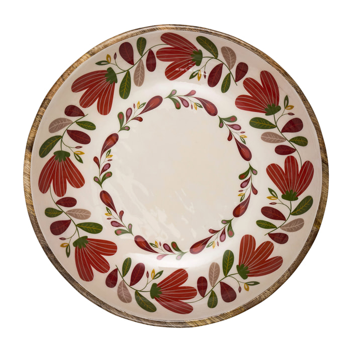 Saladier - HOME DECO FACTORY - Selena - Manguier - Marron - D33 cm