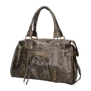 Borsa a spalla da donna - Modello Elara - Vera pelle - 41.0 x 28.0 x 13.0 cm