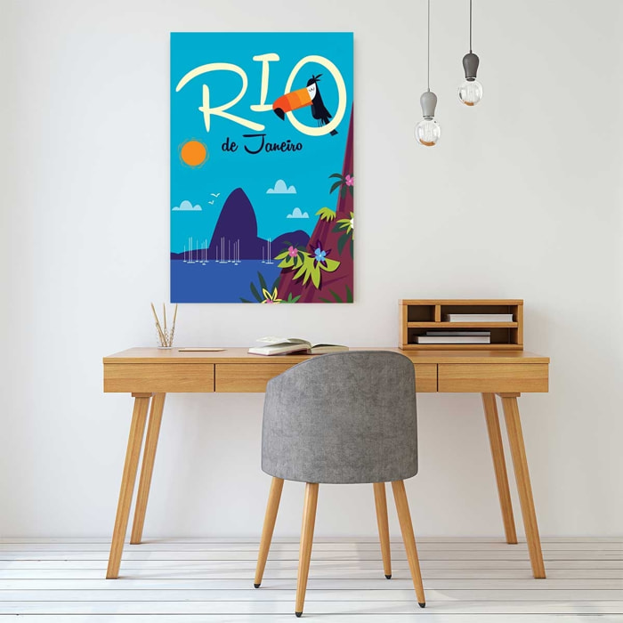Tableau toucan à Rio de Janeiro Toile imprimée