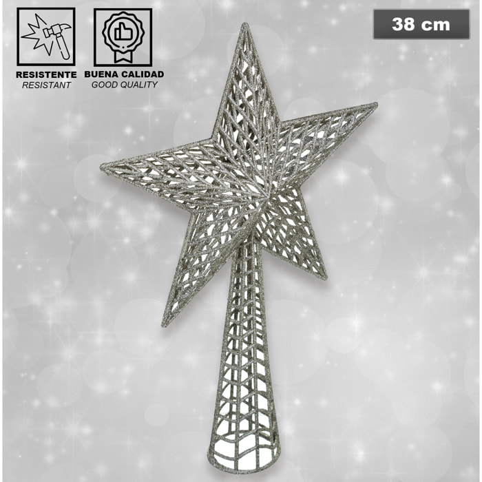 Estrella de cresta plata