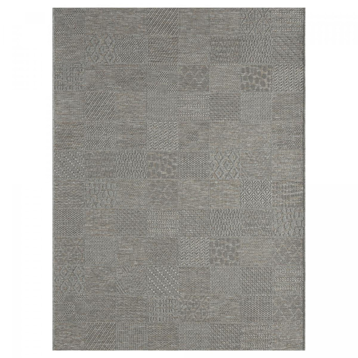 Tapis extérieur tissé kilim rectangle NUKO