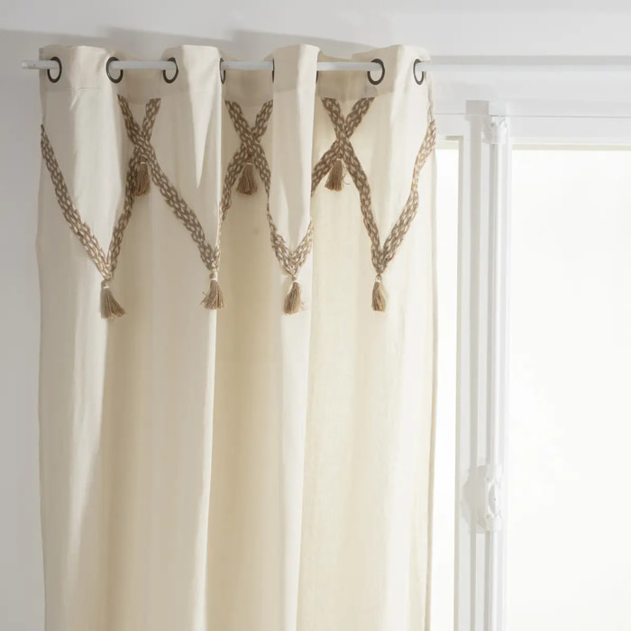 Rideau "Carmen" beige 140x260cm