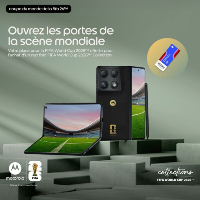 Smartphone MOTOROLA Razr Fold Edition FIFA 5G  512Go Noir