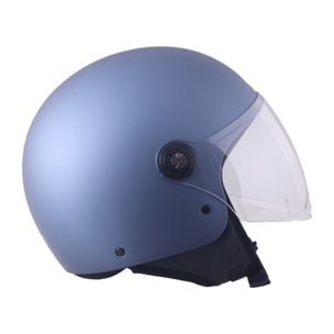 CASCO ADN JET SPRITZ TITANIO BLU METAL