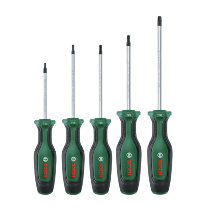 Set de tournevis Torx haute performance - 5 pièces - BOSCH - 1600A02BX6