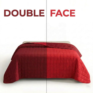 Copriletto una piazza e mezza estivo leggero double face 210x260 cm, trapunta estiva traspirante e morbida, coperta primaverile elegante e moderna, design reversibile per doppio stile, ideale per stagione calda, resistente e facile da lavare